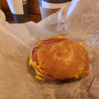 The Coffee Box - Delicious gf breakfast sandwich - Cafes Near Me - Port Angeles, Washington