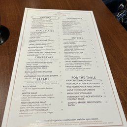 Menu Menu