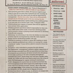 Rio Viento RV Park - Rules