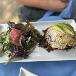 Cavé Bistro - Bison duck and egg burger