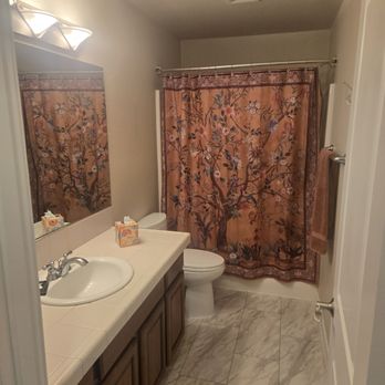 Villafuerte Home Improvements - Before and after with sage cabinets and new counter and plumbing - General Contractors Near Me - Bend, Oregon