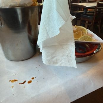 Ocean 9 Crab - They have napkins on the table and they give you gloves , a bib, and a wet wipe. (Pic-wet wipe) - Seafood Near Me - Antioch, California Ocean 9 Crab - They have napkins on the table and they give you gloves , a bib, and a wet wipe. (Pic-wet wipe) - Seafood Near Me - Antioch, California