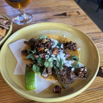 Tacos Valentina - Mushroom tinga taco - Mexican Near Me - Kansas City, Missouri Tacos Valentina - Mushroom tinga taco - Mexican Near Me - Kansas City, Missouri