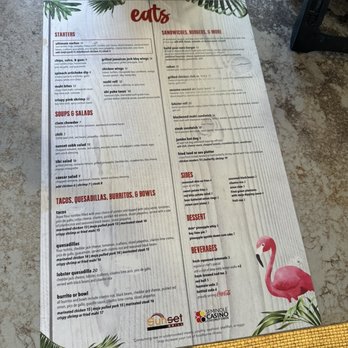 Sunset Grill - Food and appetizers menu - Casinos Near Me - Coconut Creek, Florida