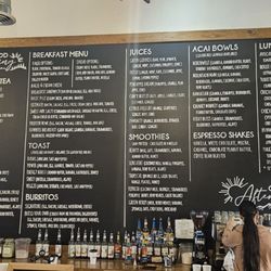 Fine Brewed Cafe - Menu...Note the lack of prices