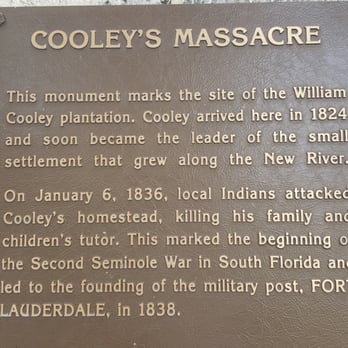 Cooleys Landing - Historical Marker - Rafting/Kayaking Near Me - Fort Lauderdale, Florida