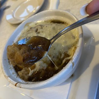 Asiago's Tuscan Italian - French onion soup. Perfectly prepared perfect cheesy topping. - Italian Near Me - Johnstown, Pennsylvania Asiago's Tuscan Italian - French onion soup. Perfectly prepared perfect cheesy topping. - Italian Near Me - Johnstown, Pennsylvania