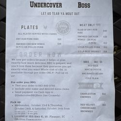 Undercover Boss - Menu