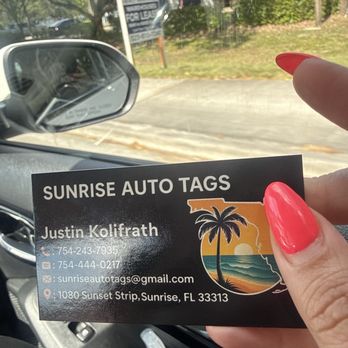Sunrise Auto Tag - Registration Services Near Me - Sunrise, Florida Sunrise Auto Tag - Registration Services Near Me - Sunrise, Florida