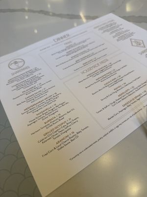 Menu photo 2 Bargello Asheville, NC