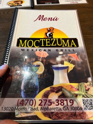 Menu photo 1 Moctezuma Mexican Grill Alpharetta, GA Menu photo 1 Moctezuma Mexican Grill Alpharetta, GA