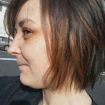 Chez Charpentier - left side- jagged bob with a copper golden brown color done January 11 2012 - Hair Stylists Near Me - Torrance, California Chez Charpentier - left side- jagged bob with a copper golden brown color done January 11 2012 - Hair Stylists Near Me - Torrance, California