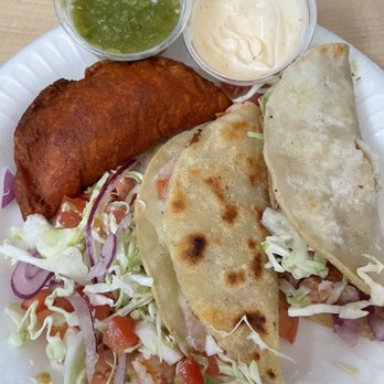Mariscos Las Playitas - Shrimp Gobernador, Fish Taco and shrimp empanada . Best tacos outside Baja . - Seafood Near Me - Sacramento, California