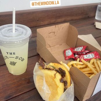 The Win-Dow Long Beach - CHEESEBURGER FRIES LEMONADE - Burgers Near Me - Long Beach, California