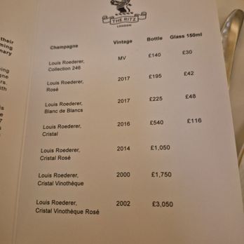 The Ritz London - Menu - Hotels & Travel Near Me - London, XGL The Ritz London - Menu - Hotels & Travel Near Me - London, XGL