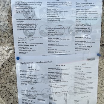 Nami Kaze - Menu brunch - Japanese Near Me - Honolulu, Hawaii
