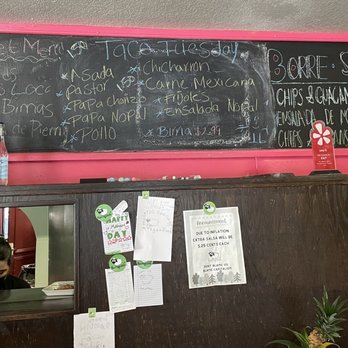 Borreguitas Bar Express - "Secret Menu" says the owner (on our 10/1/24 visit). - Mexican Near Me - Pomona, California