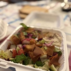The Green Olive Belmont Heights - Fattoush salad Baba ghanouj