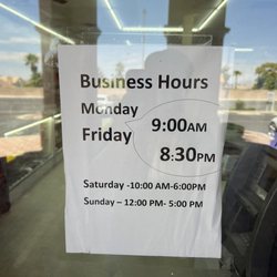 Mini Mart & Smoke Shop - Hours posted on door as of June 2023