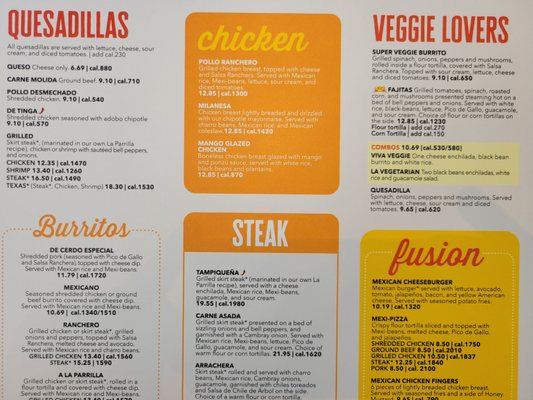 Menu photo 7 La Parrilla Mexican Restaurant Sandy Springs, GA