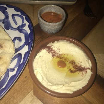 Maydan - Plain hummus (7 dollars), with condiment harissa(1 dollar) - Moroccan Near Me - Washington, DC, District of Columbia Maydan - Plain hummus (7 dollars), with condiment harissa(1 dollar) - Moroccan Near Me - Washington, DC, District of Columbia