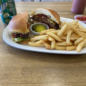 Valley Fresh - Valley Burger with fries - American Near Me - West Orange, New Jersey Valley Fresh - Valley Burger with fries - American Near Me - West Orange, New Jersey
