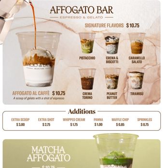 Bacio di Latte - Menu - Gelato Near Me - Newport Beach, California