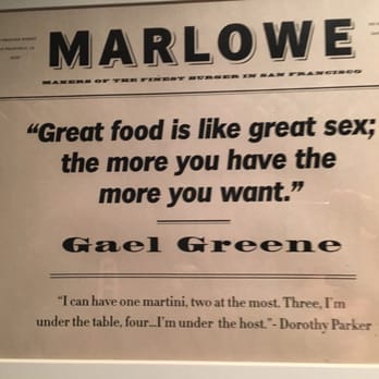 Marlowe - If you really say so.,, - Diners Near Me - San Francisco, California Marlowe - If you really say so.,, - Diners Near Me - San Francisco, California