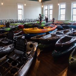 Marietta Adventure Company - Kayak showroom loft