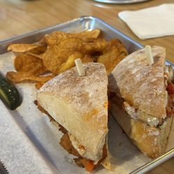 Crust Kitchen & Bar - Sandwich and chips