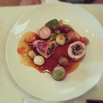 Nine-Ten - Durham Ranch rabbit with carrots, artichoke, green garlic, and rabbit jus - Bars Near Me - La Jolla, California