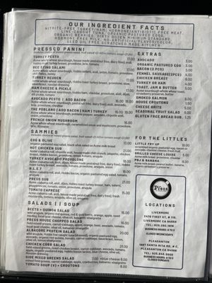 Menu photo 3 The Press - Pleasanton Pleasanton, CA Menu photo 3 The Press - Pleasanton Pleasanton, CA