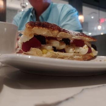 Pearl & Vine - This is their version of a Napoleon. They told us that very few people order it, which is a shame, because it was our favorite! - New American Near Me - Katy, Texas Pearl & Vine - This is their version of a Napoleon. They told us that very few people order it, which is a shame, because it was our favorite! - New American Near Me - Katy, Texas
