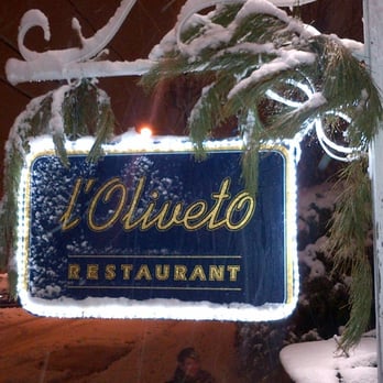 Restaurant Oliveto (L') - a restaurant sign covered in snow - French Near Me - Longueuil, Quebec Restaurant Oliveto (L') - a restaurant sign covered in snow - French Near Me - Longueuil, Quebec