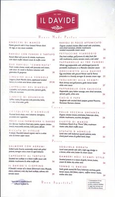 Menu photo 8 Il Davide San Rafael, CA Menu photo 8 Il Davide San Rafael, CA