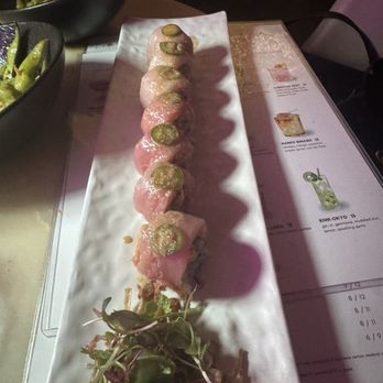 Nova Kitchen & Bar - Double Hamachi Roll - Asian Fusion Near Me - Garden Grove, California Nova Kitchen & Bar - Double Hamachi Roll - Asian Fusion Near Me - Garden Grove, California