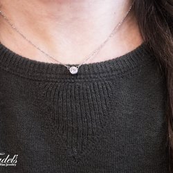 Fadels Fine Jewelry - Bezel set diamond necklace.