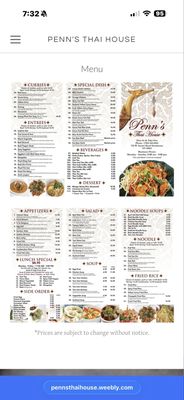 Menu photo 1 Penn's Thai House Henderson, NV Menu photo 1 Penn's Thai House Henderson, NV