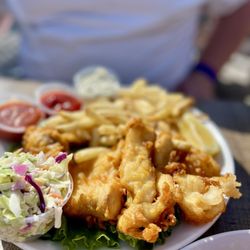 Vivolo's Chowder House - Halibut fish and chips (house special)
