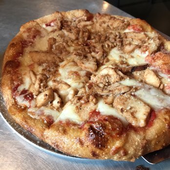 Mellow Mushroom - Cheese pizza with teriyaki chicken - Pizza Near Me - Wake Forest, North Carolina