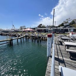 Looking from dining on the dock back towards Abbot's.