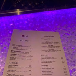The menu The menu