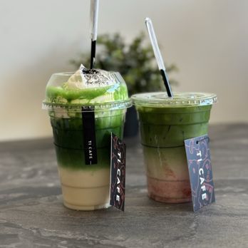 Tí Cafe - Pandan matcha and strawberry matcha latte - Coffee & Tea Near Me - Denver, Colorado Tí Cafe - Pandan matcha and strawberry matcha latte - Coffee & Tea Near Me - Denver, Colorado