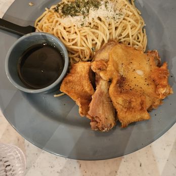 Soup Shop - garlic noodles with crispy chicken - Noodles Near Me - Cerritos, California Soup Shop - garlic noodles with crispy chicken - Noodles Near Me - Cerritos, California