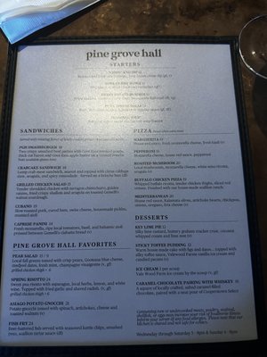 Menu photo 2 Pine Grove Hall Pine Grove Mills, PA Menu photo 2 Pine Grove Hall Pine Grove Mills, PA