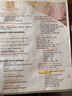 Menu photo 3 Panquekis House Bucerías, NAY Menu photo 3 Panquekis House Bucerías, NAY