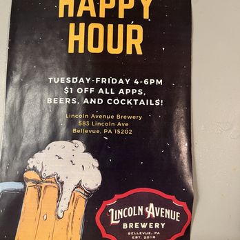 Lincoln Avenue Brewery - Happy hour specials - Breweries Near Me - Pittsburgh, Pennsylvania Lincoln Avenue Brewery - Happy hour specials - Breweries Near Me - Pittsburgh, Pennsylvania