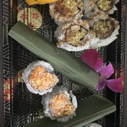 Sushi Express - Yellowtail, spicy scallop, eel cucumber