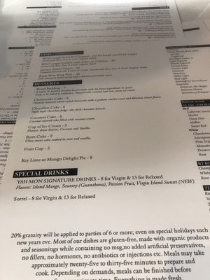 Menu photo 3 Yah Mon Tampa, FL