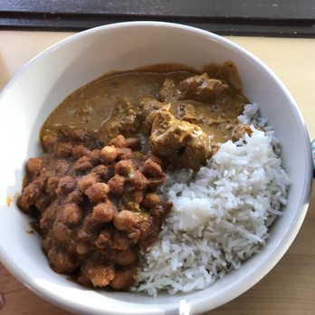 Masala - Coconut pork and Chana masala with rice - Indian Near Me - Missoula, Montana Masala - Coconut pork and Chana masala with rice - Indian Near Me - Missoula, Montana